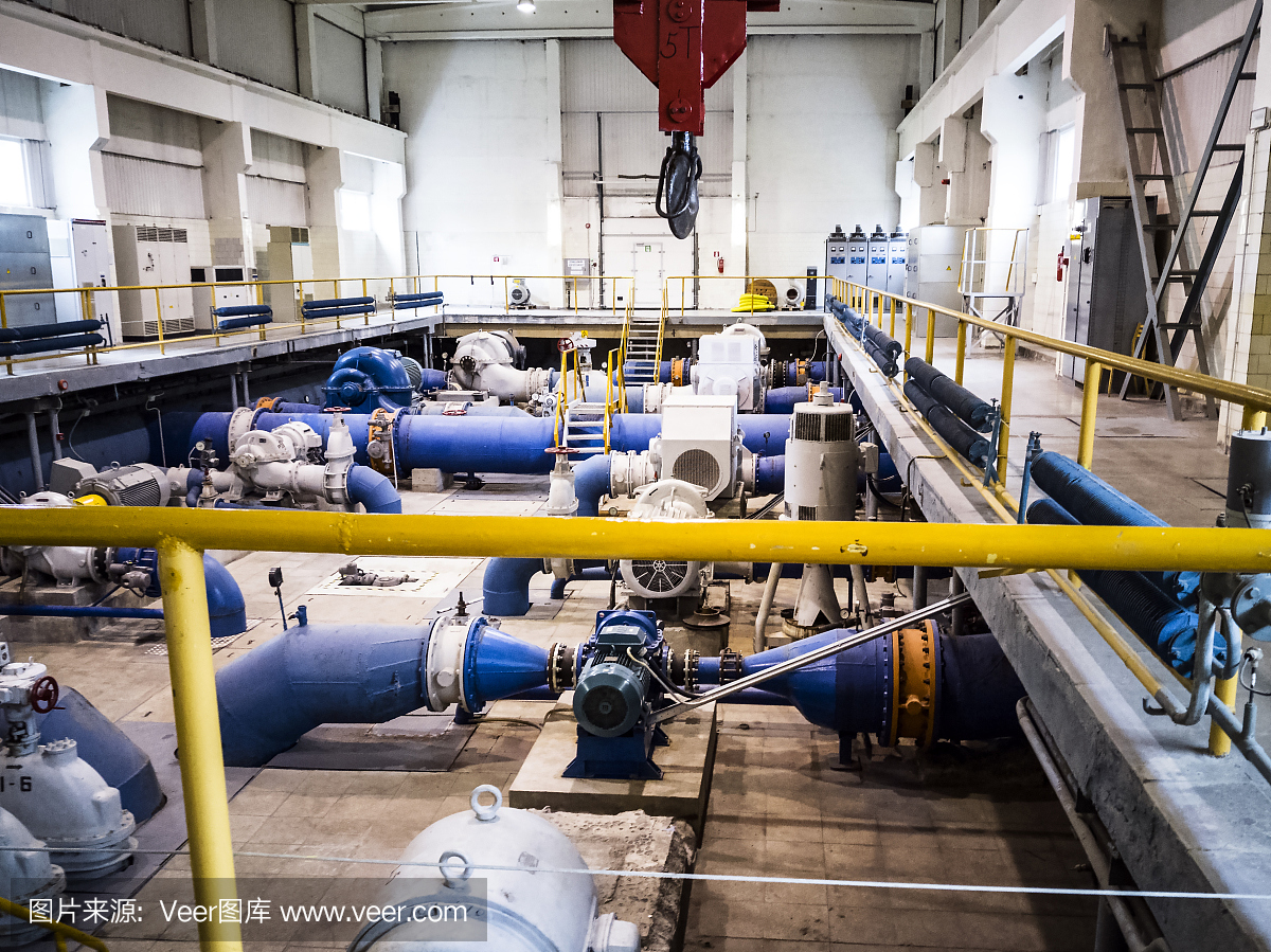 舊泵站。工業對象。